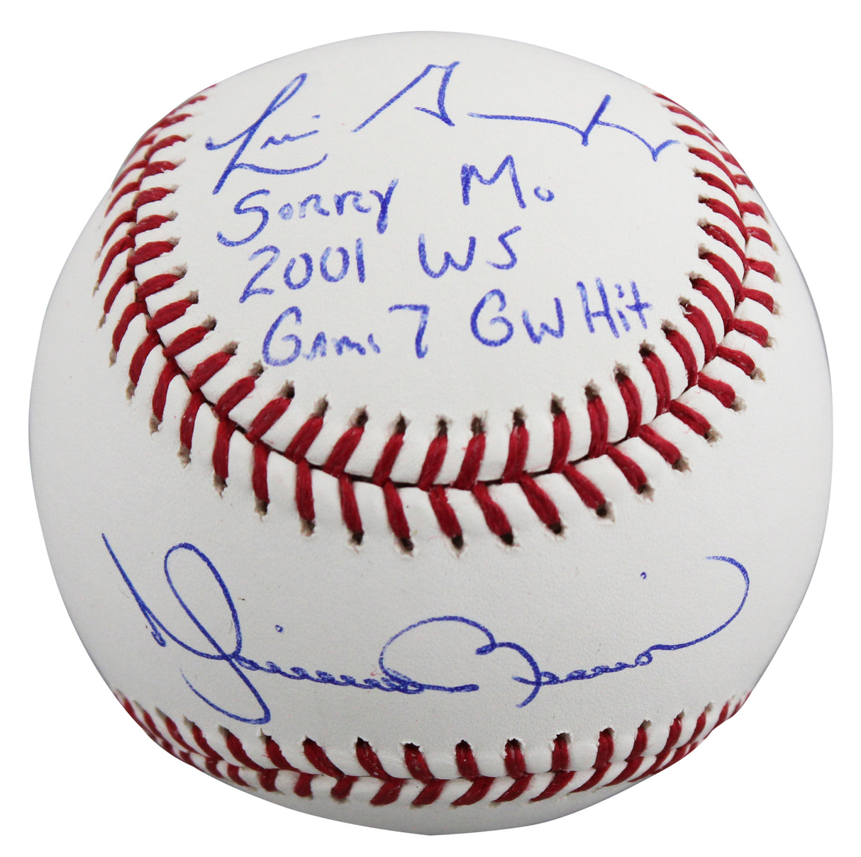 Mariano Rivera & Luis Gonzalez "Sorry Mo" Signed Oml Baseball BAS Witnessed