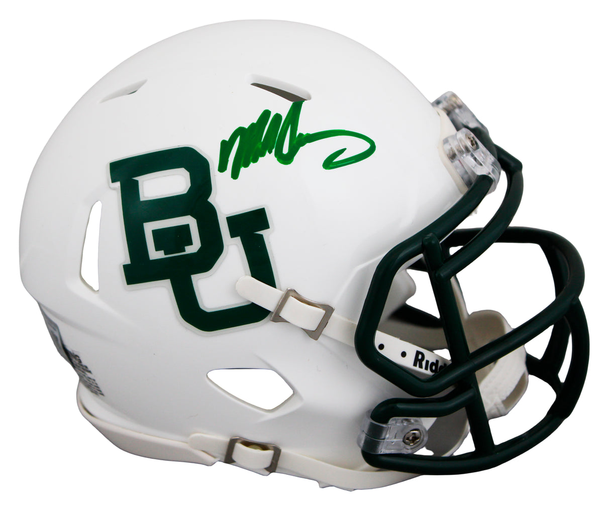 Baylor Mike Singletary Authentic Signed Speed Mini Helmet BAS Witnessed