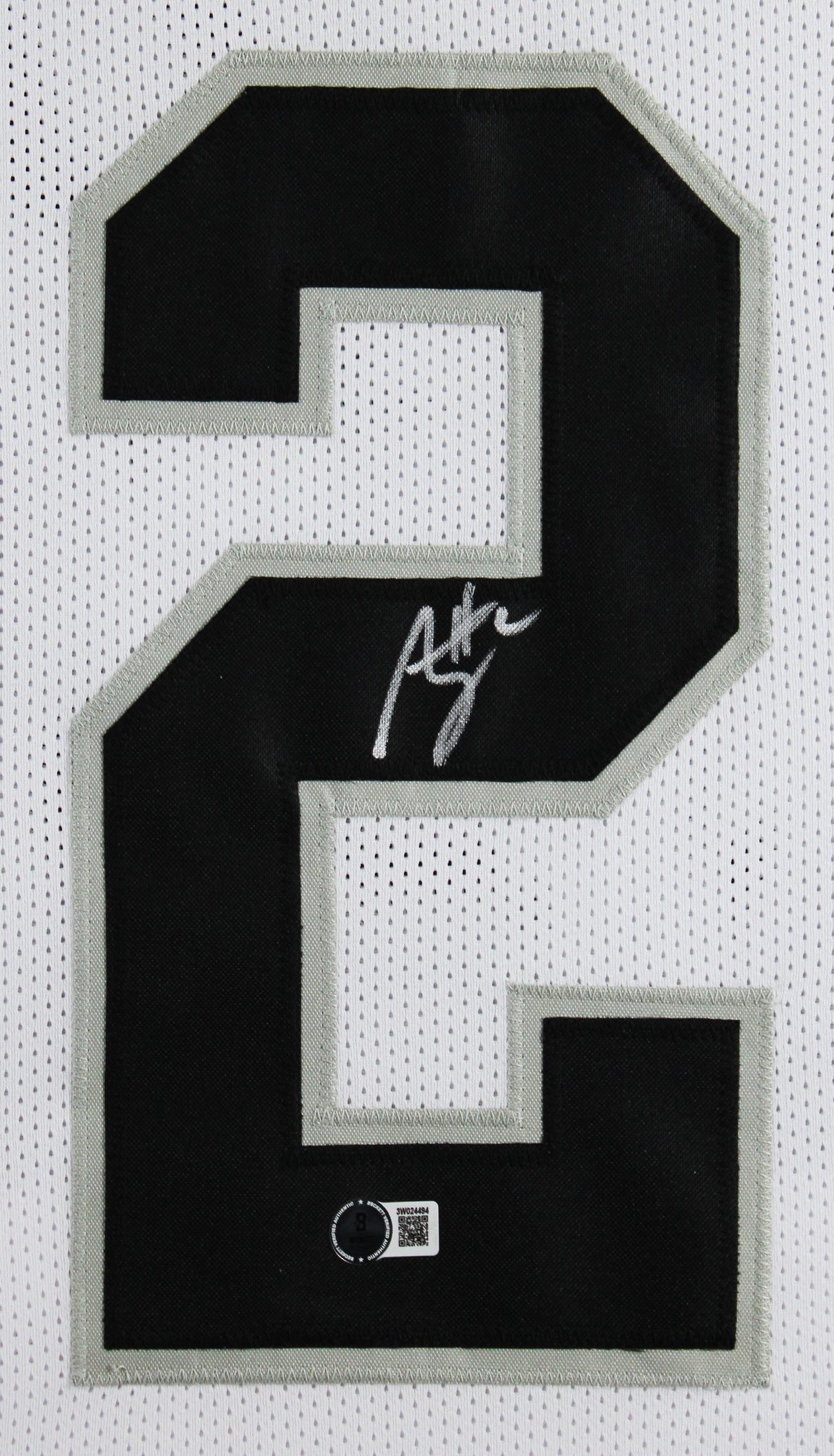 Ashton Jeanty Authentic Signed White Pro Style Framed Jersey BAS Witnessed