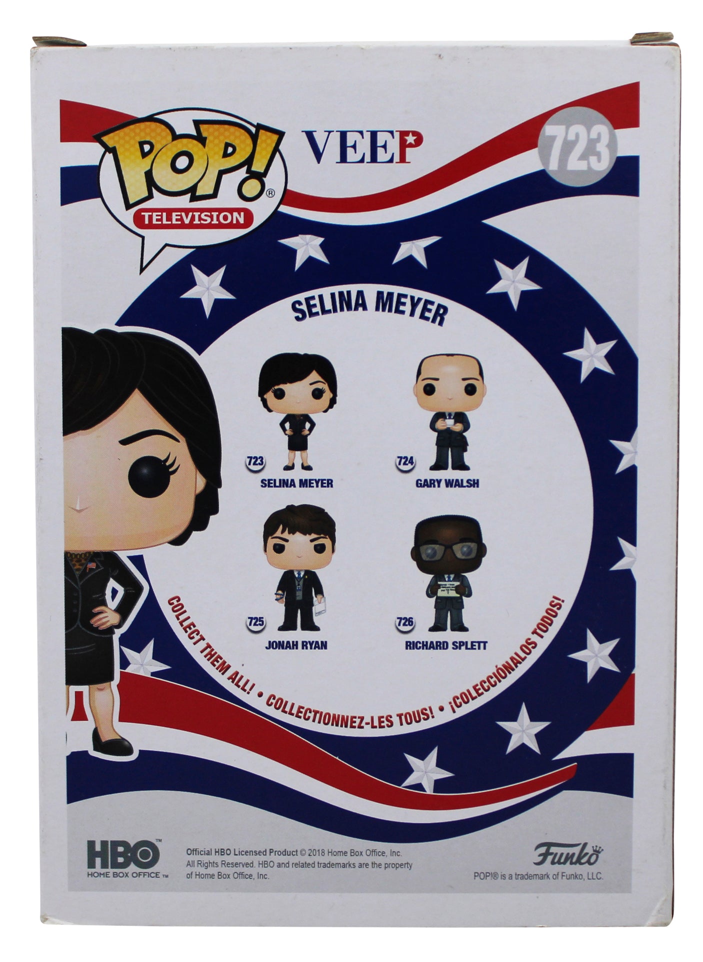 Julia Louis-Dreyfus Veep Signed Selina Meyer #723 Funko Pop Figure JSA #AX80380