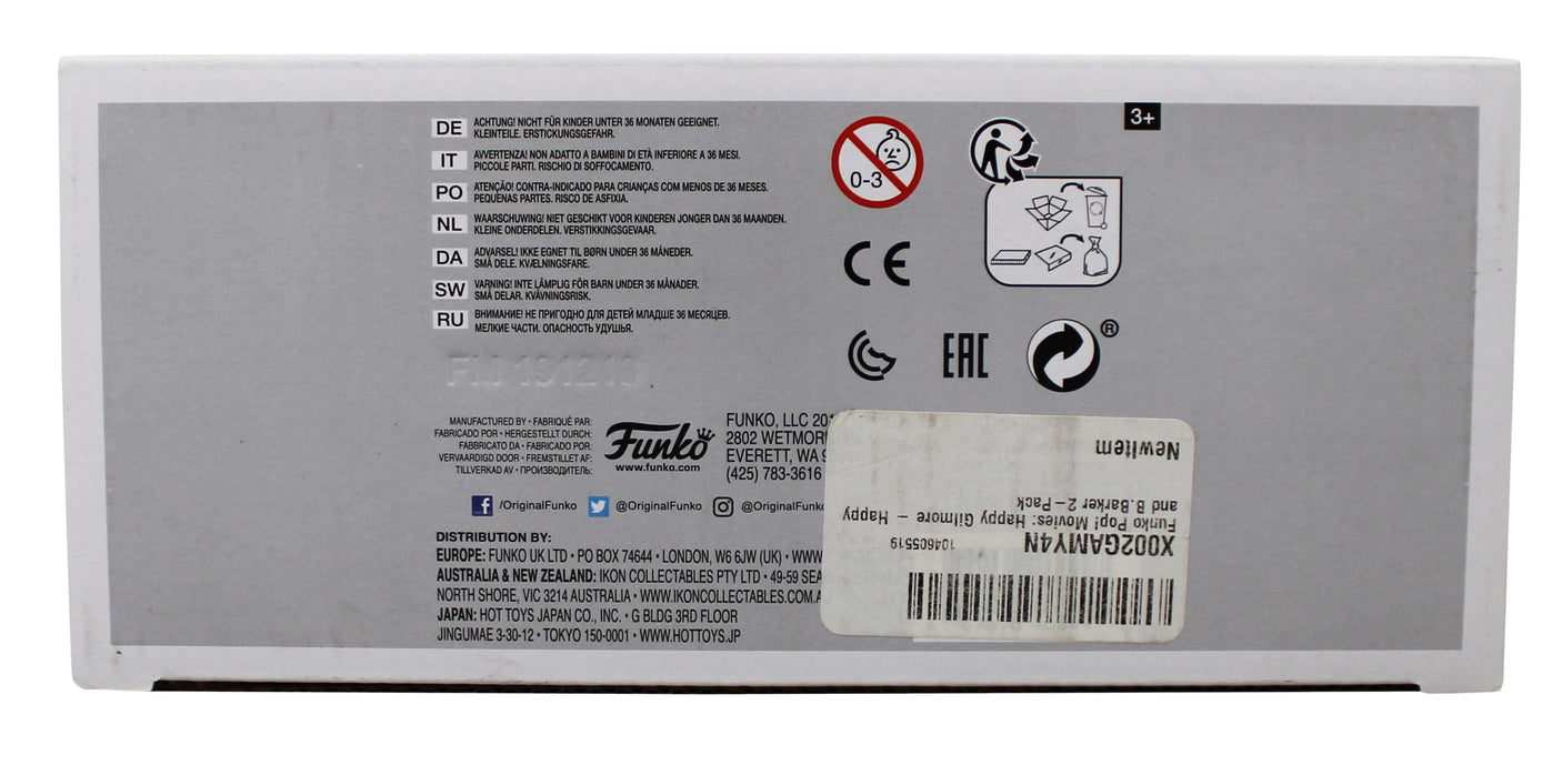 Adam Sandler Signed Bob Barker & Happy Gilmore 2 Pack Funko Pop Vinyl Figure JSA