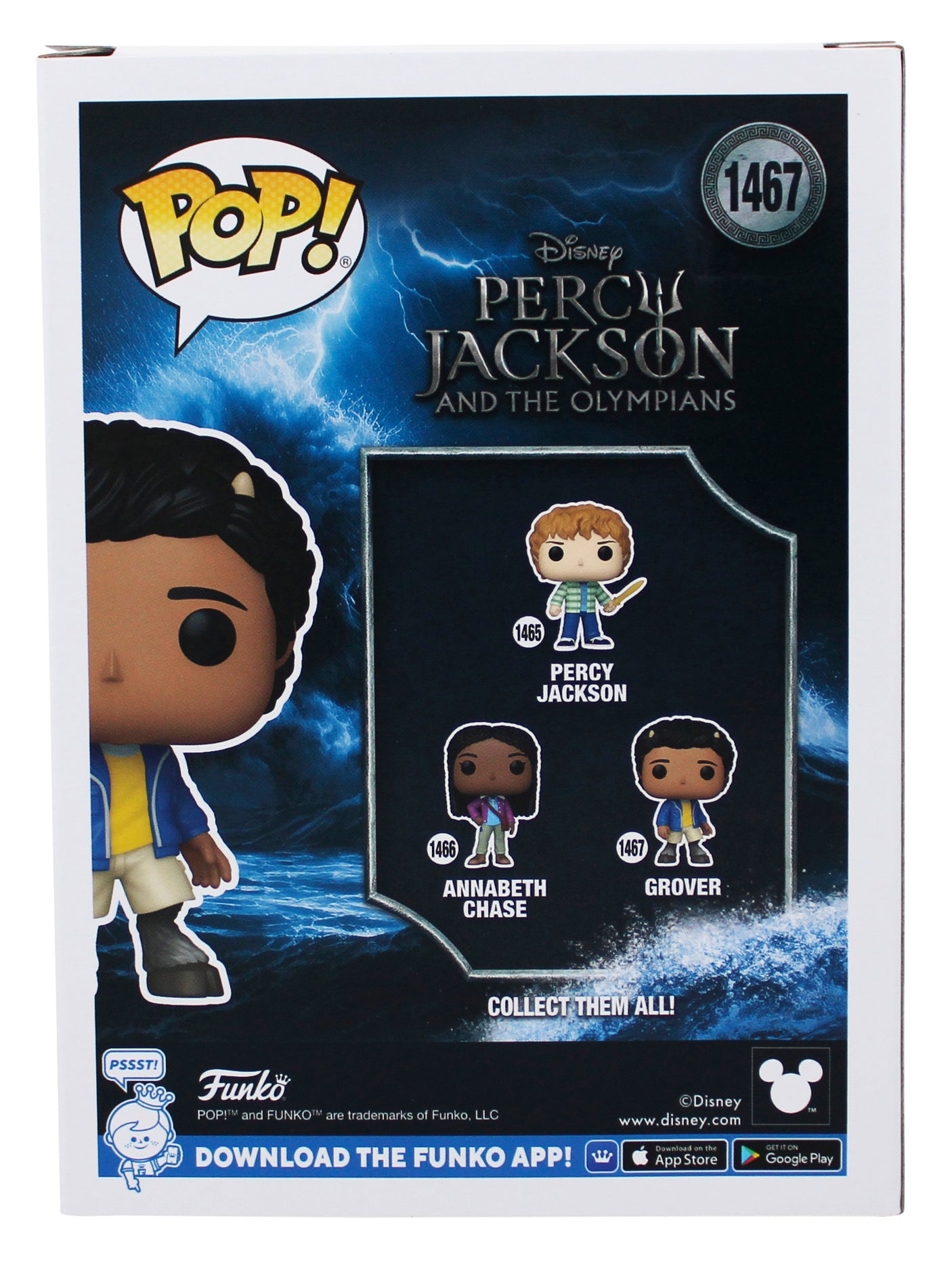 Aryan Simhadri Percy Jackson Signed Grover #1467 Funko Pop Figure BAS #BN54816