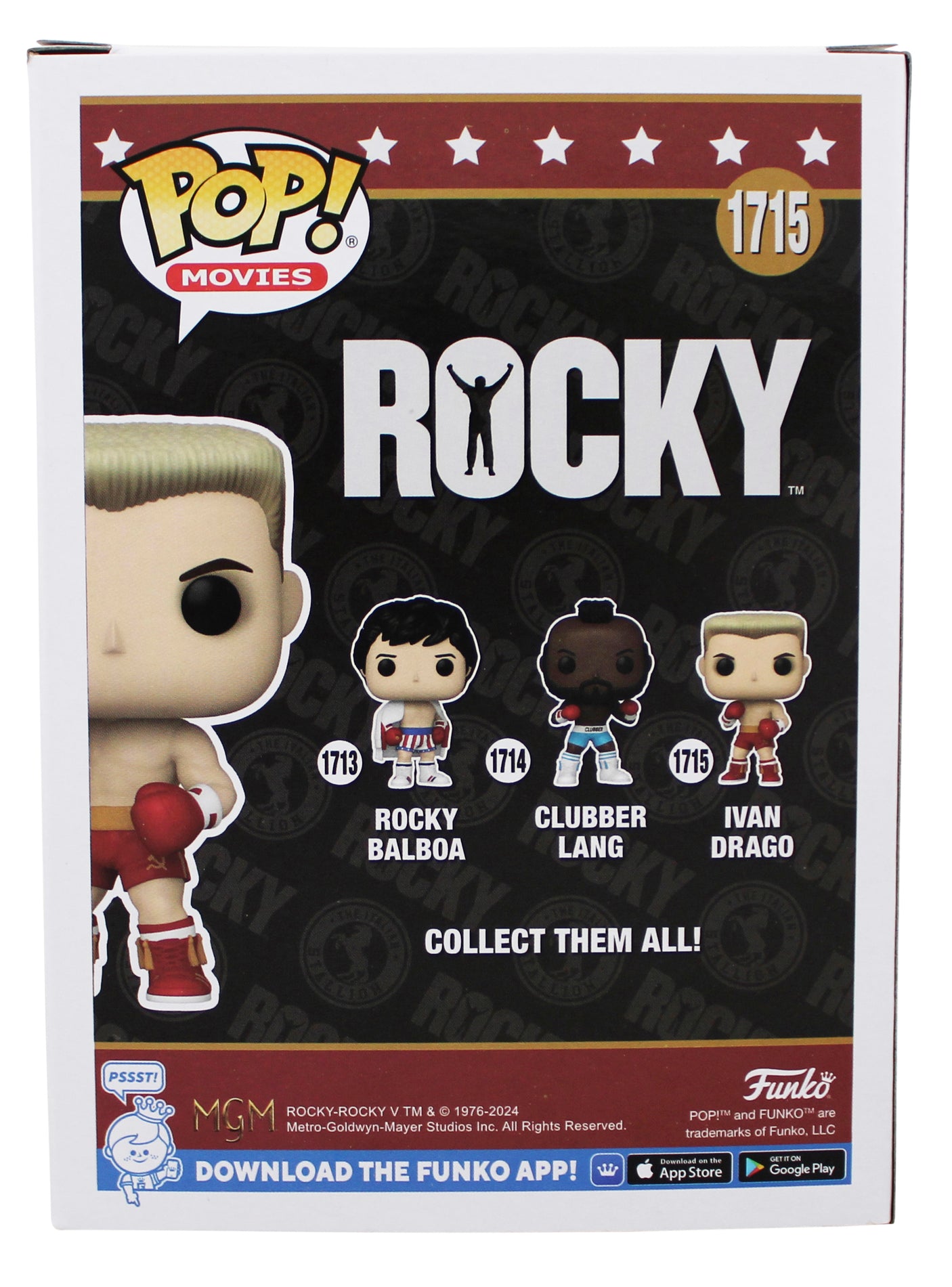 Dolph Lundgren Rocky IV Signed Ivan Drago #1715 Funko Pop Figure JSA #CH64126