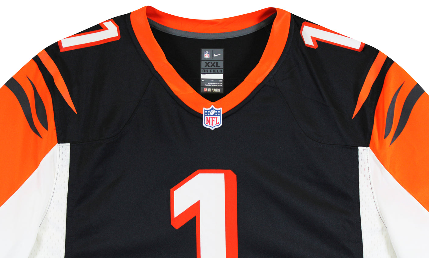 Bengals Ja'Marr Chase Signed Black Throwback Nike Limited Jersey BAS Witnessed