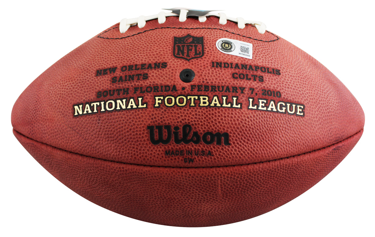 Saints Drew Brees "SB MVP" Signed SB XLIV Wilson "Duke" Football BAS W #5W002364