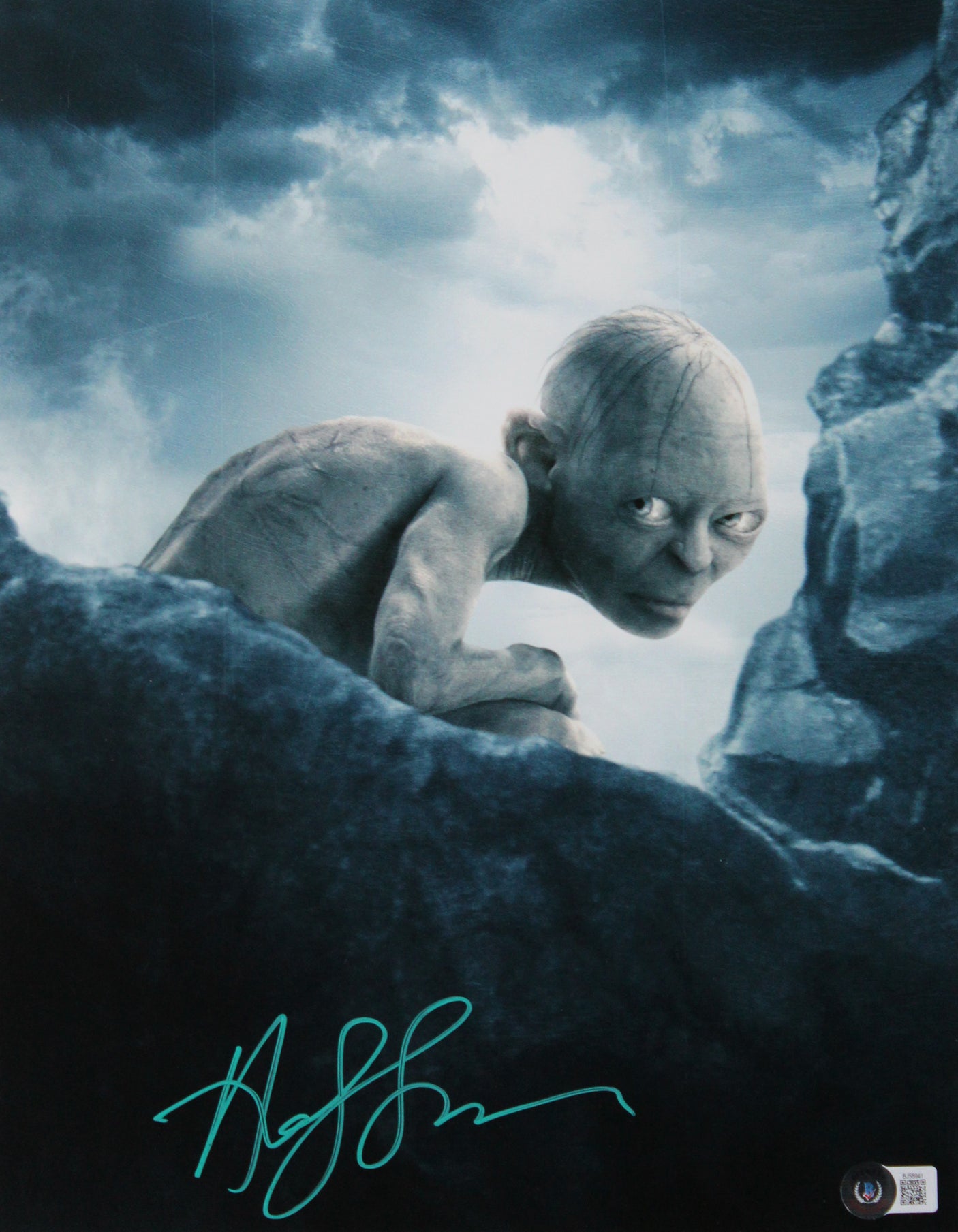 LOTR (3) Astin, Wood & Serkis Authentic Signed 11x14 Photo Framed Display BAS