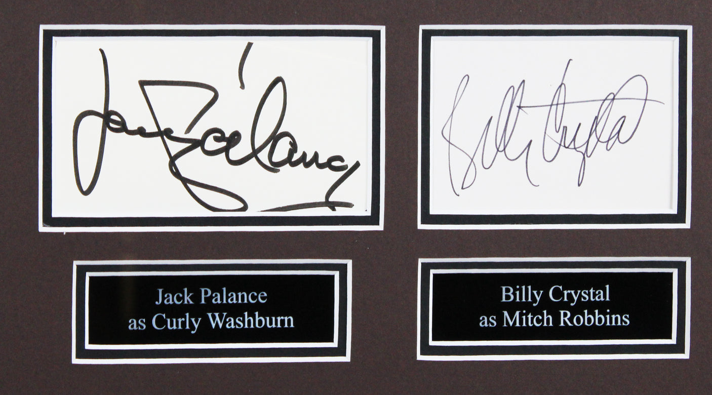 City Slickers (4) Crystal, Palance, Kirby & Stern Signed Framed Display BAS LOA
