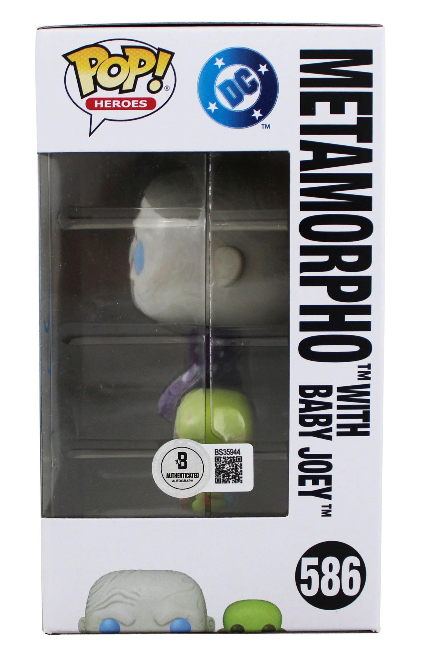 Anthony Carrigan Superman Signed Metamorpho #586 Funko Pop Figure BAS #BS35944