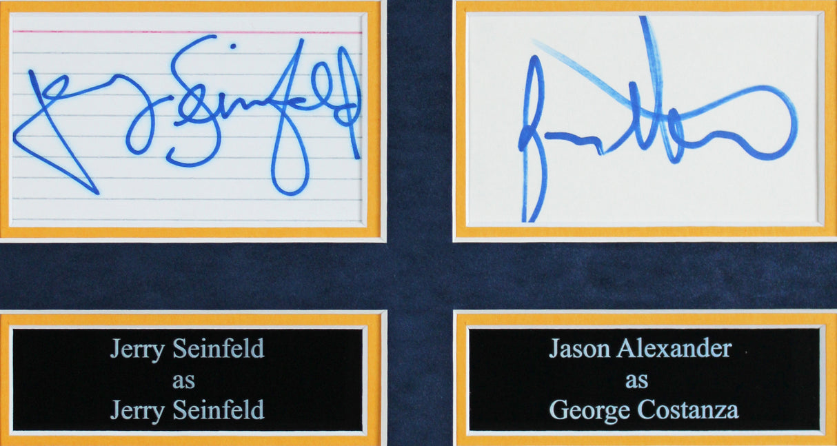 Seinfeld (4) Seinfeld, Alexander, Richards +1 Signed Framed Display BAS #AD04889