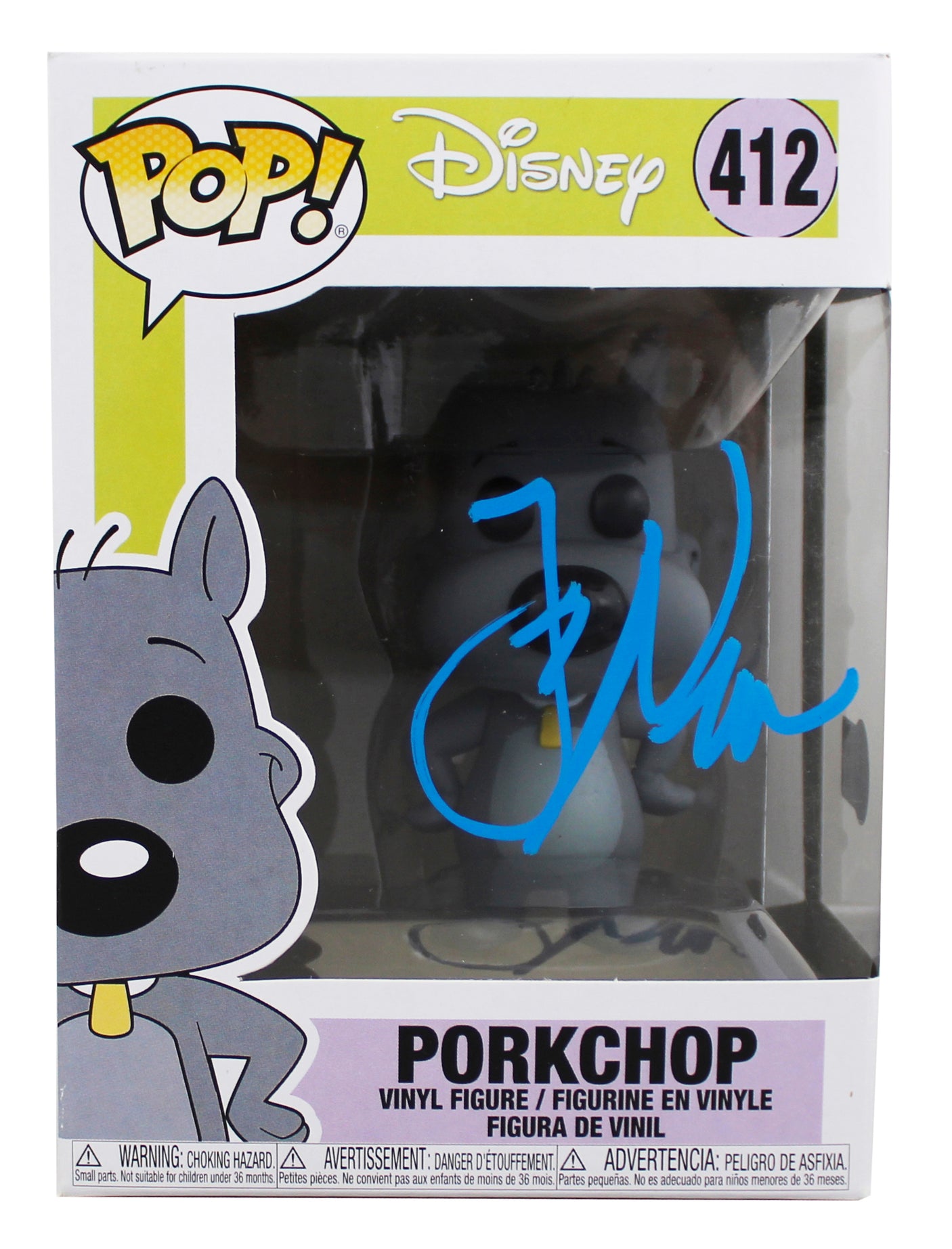 Fred Newman Doug Signed Porkchop #412 Funko Pop Vinyl Figure BAS #BN76609
