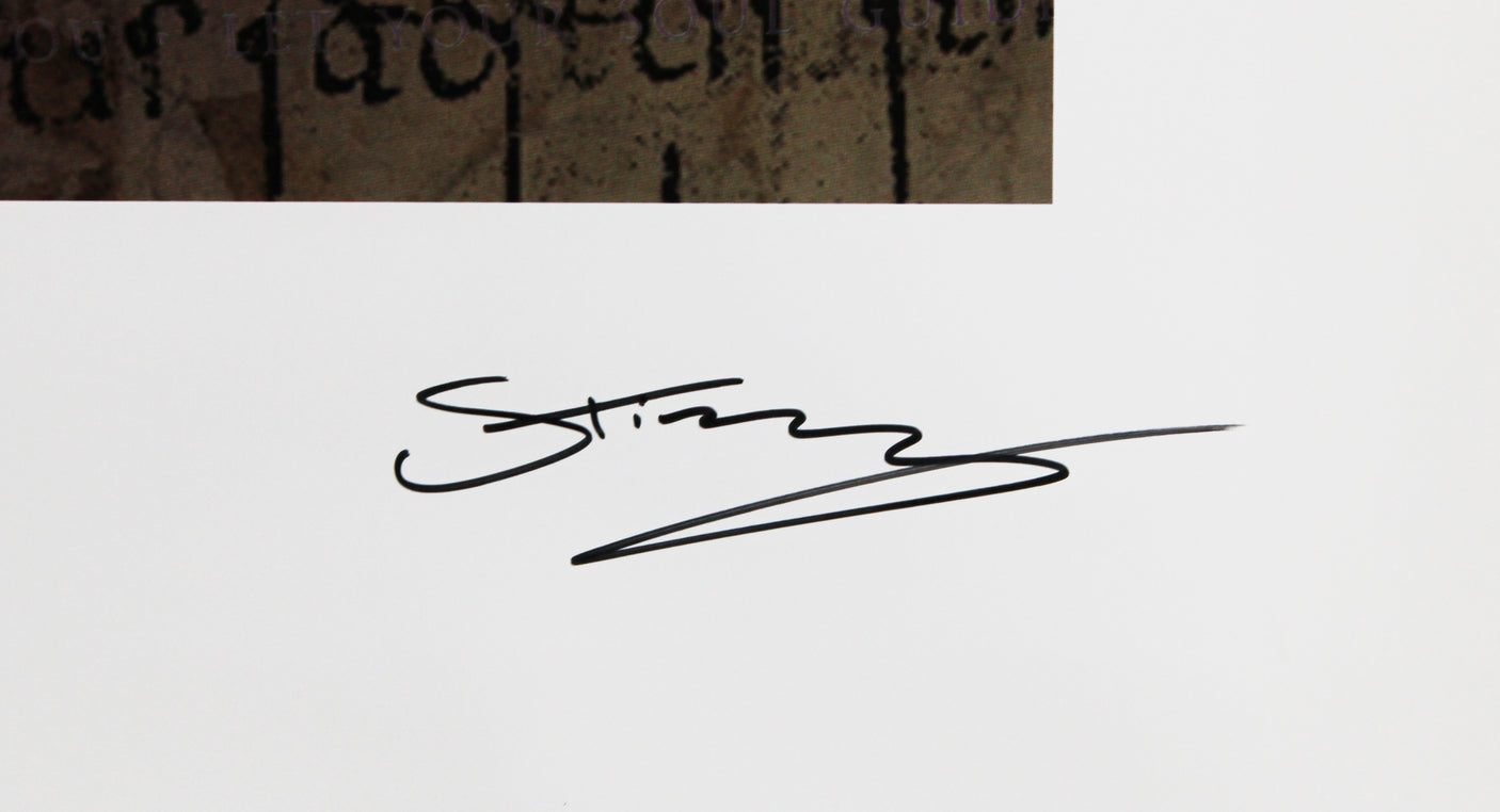 Sting The Police Authentic Signed 24x32 Lithograph LE #1302/1500 PSA/DNA #Y00836