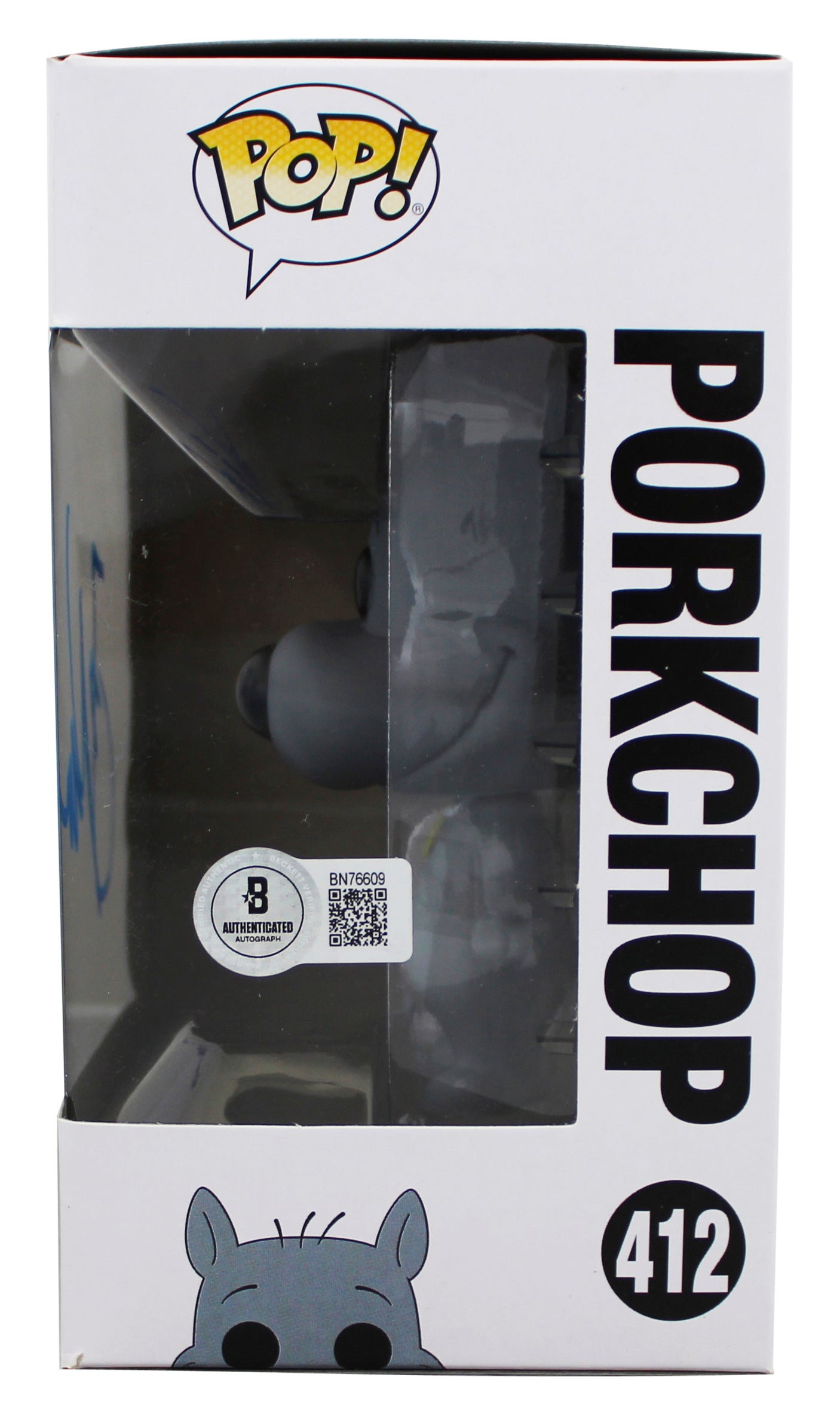 Fred Newman Doug Signed Porkchop #412 Funko Pop Vinyl Figure BAS #BN76609