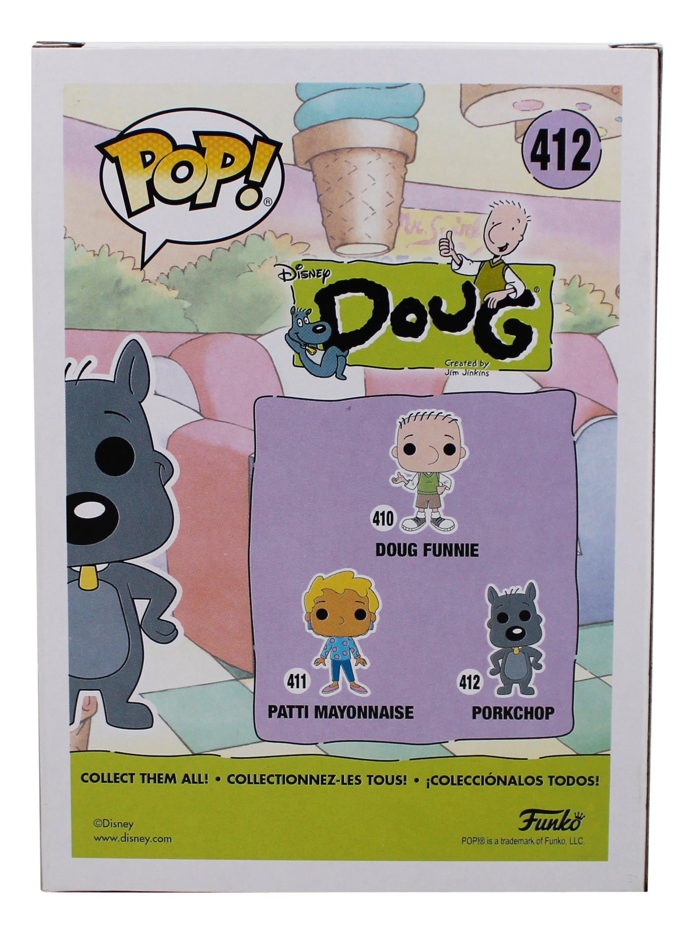 Fred Newman Doug Signed Porkchop #412 Funko Pop Vinyl Figure BAS #BN76609
