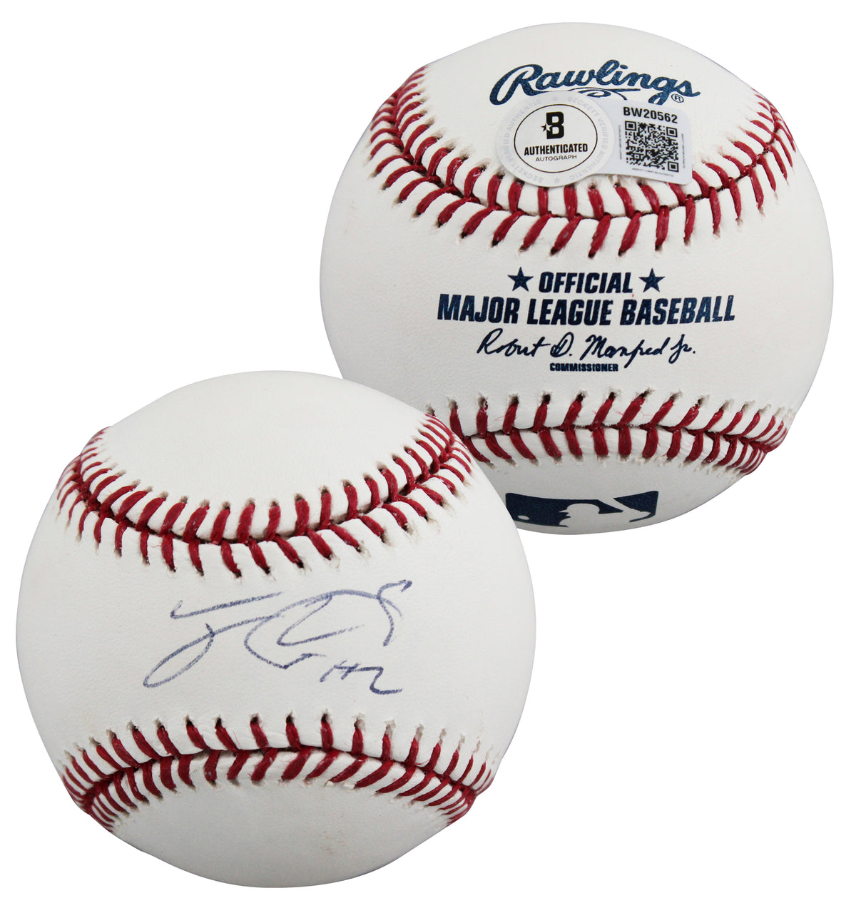 Phillies Jean Segura Authentic Signed Allen Selig OML Baseball BAS #BW20562
