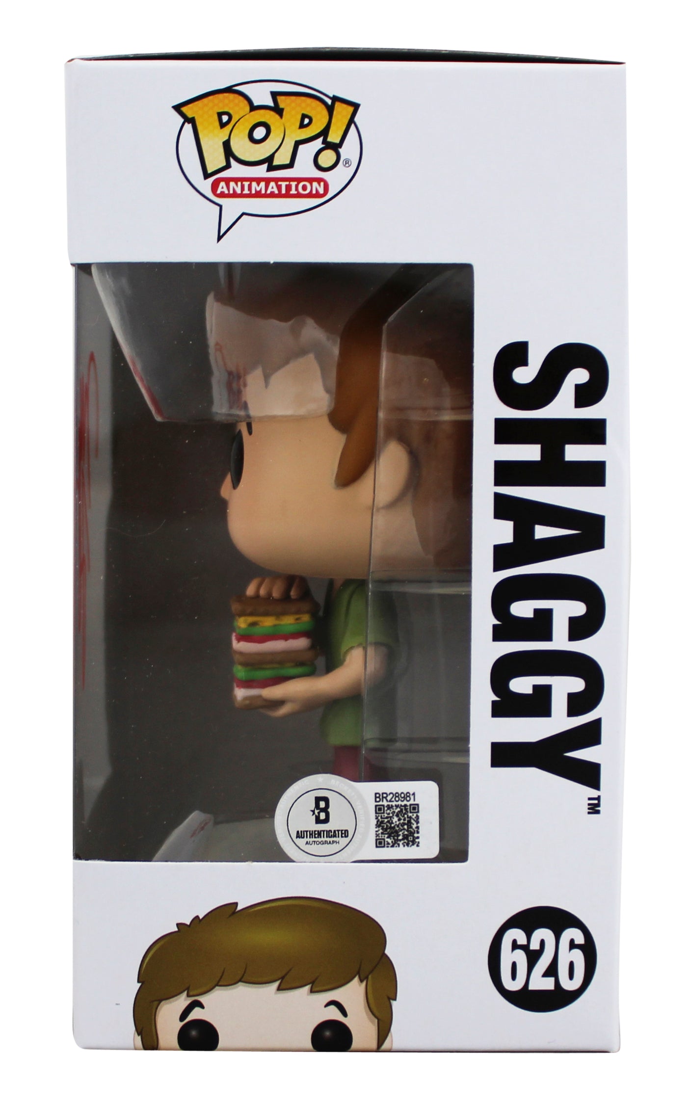 Will Forte Scooby-Doo Signed Shaggy #626 Funko Pop Vinyl Figure BAS #BR28981