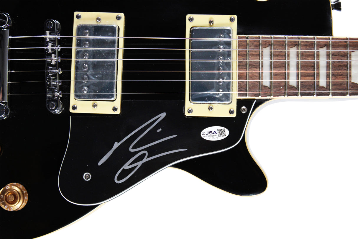 Gavin Adcock Signed Glen Burton Les Paul Black Electric Guitar JSA #CL51479