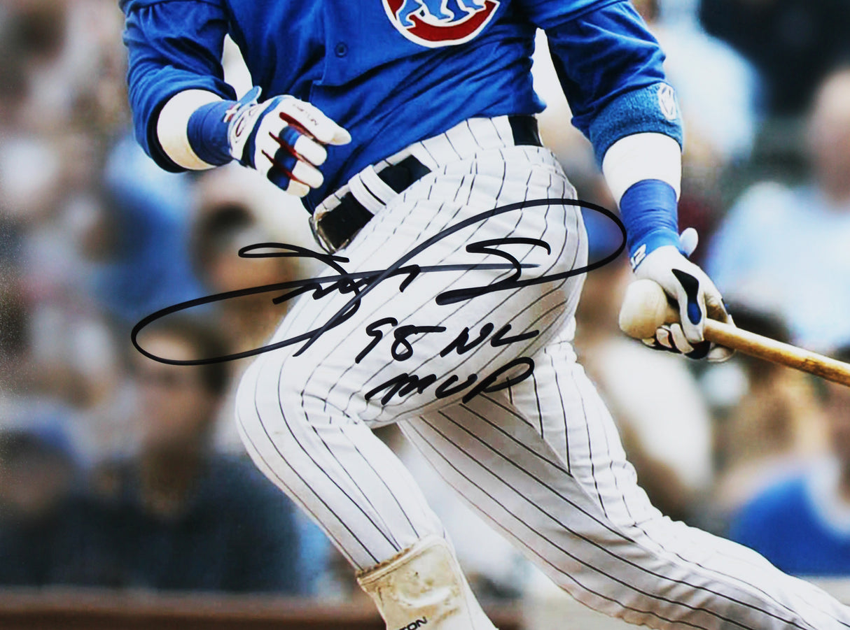 Cubs Sammy Sosa "98 NL MVP" Authentic Signed 16x20 Vertical Photo JSA Witness