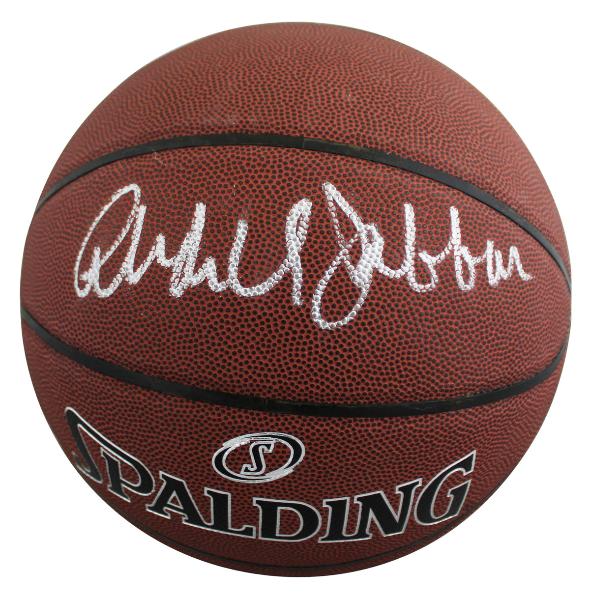 Kareem Abdul-Jabbar Signed Spalding Super Tack I/O Basketball PSA Itp #7A64725