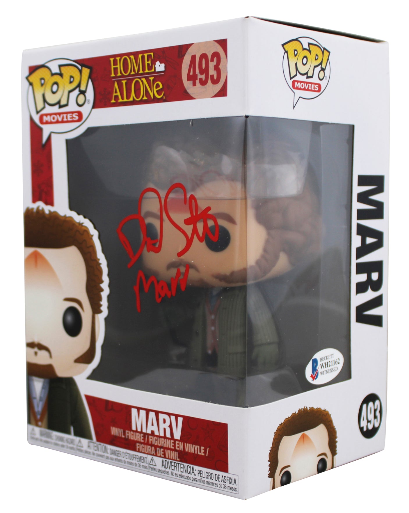 Daniel Stern Home Alone "Marv" Signed #493 Funko Pop Vinyl Figure w/ Red Sig BAS