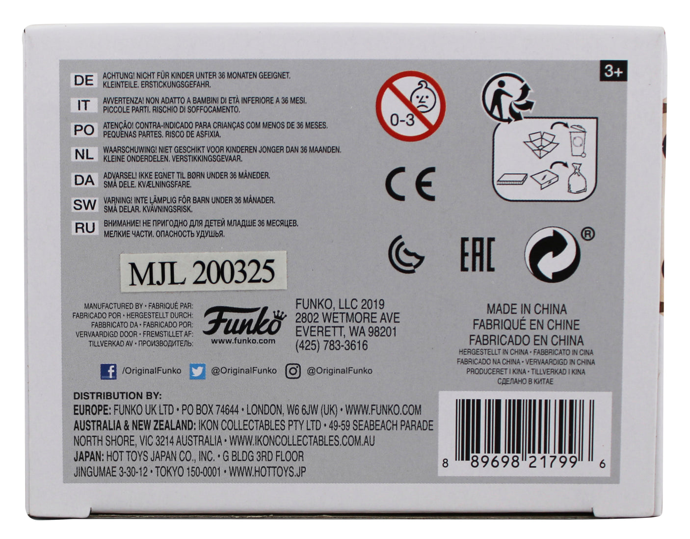 Daniel Stern Home Alone "Marv" Signed #493 Funko Pop Vinyl Figure w/ Red Sig BAS