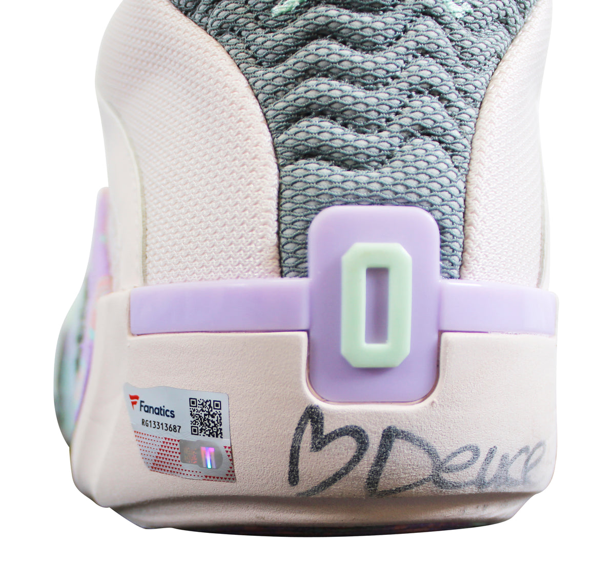 Celtics Jayson Tatum Signed Game Used Jordan JT 2 Sidewalk Chalk Shoes Fanatics