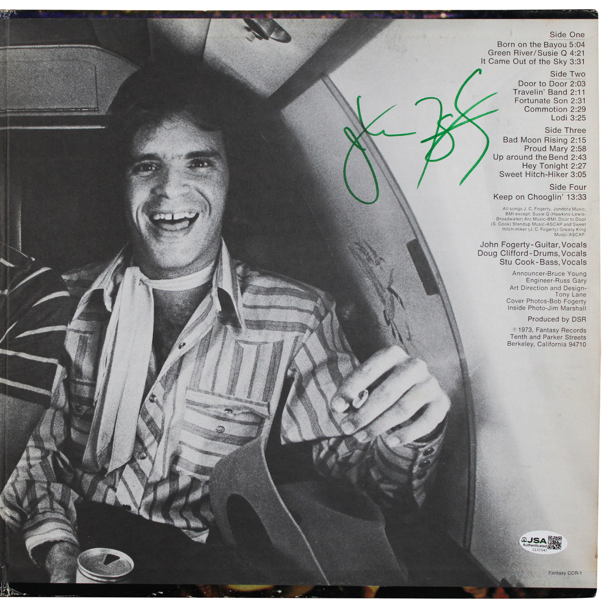 John Fogerty Creedence Clearwater Revival Signed Live in Europe Album JSA