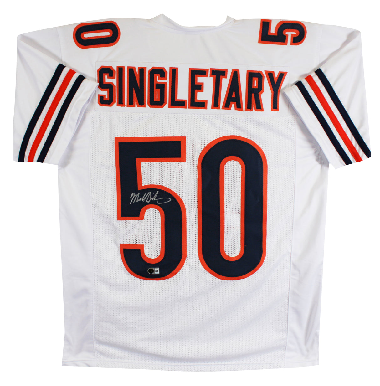 Mike Singletary Authentic Signed White Pro Style Jersey BAS Witnessed