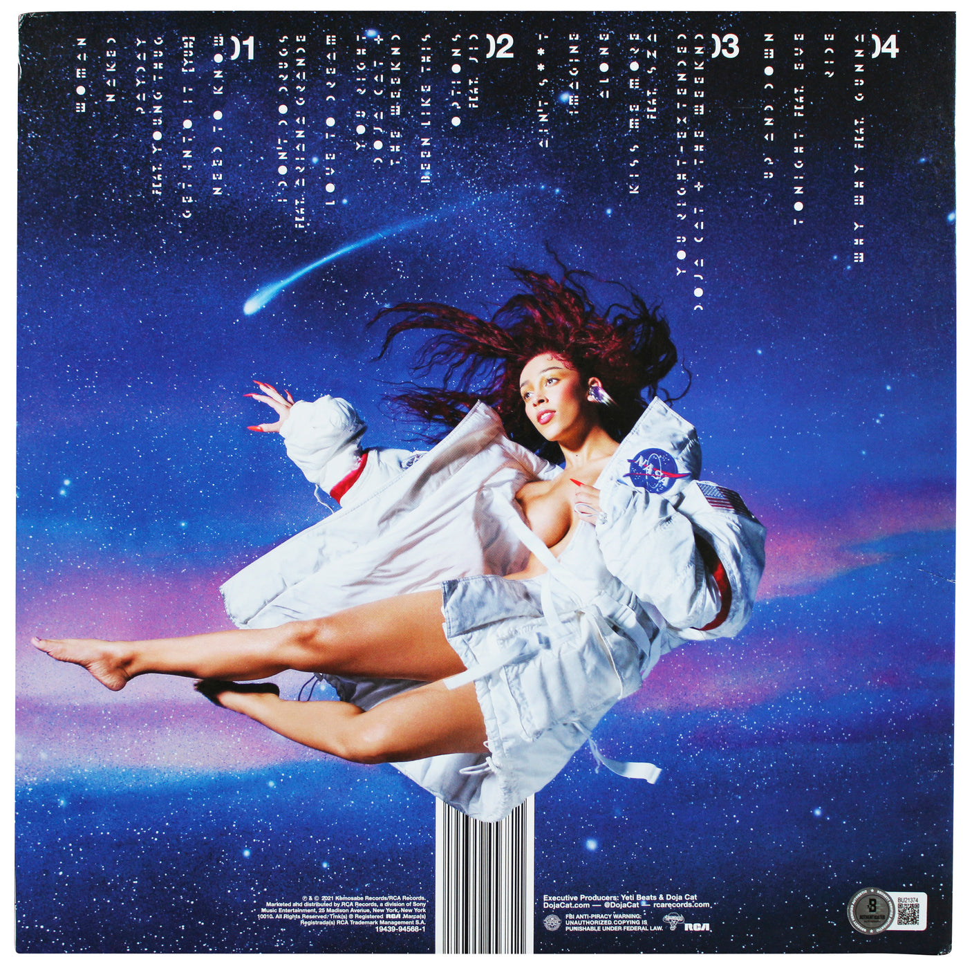 Doja Cat Authentic Signed Planet Her Album Cover Autographed BAS #BU21374