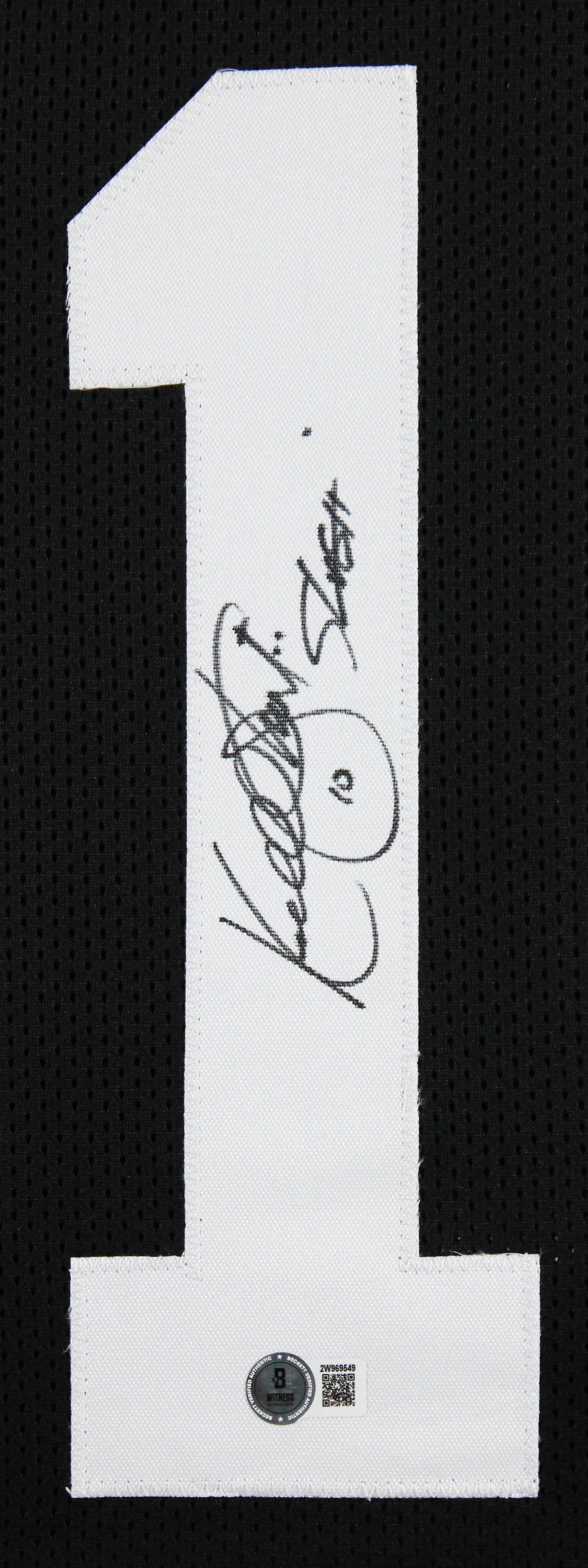 Kordell Stewart "Slash" Signed Black Pro Style Framed Jersey BAS Witnessed