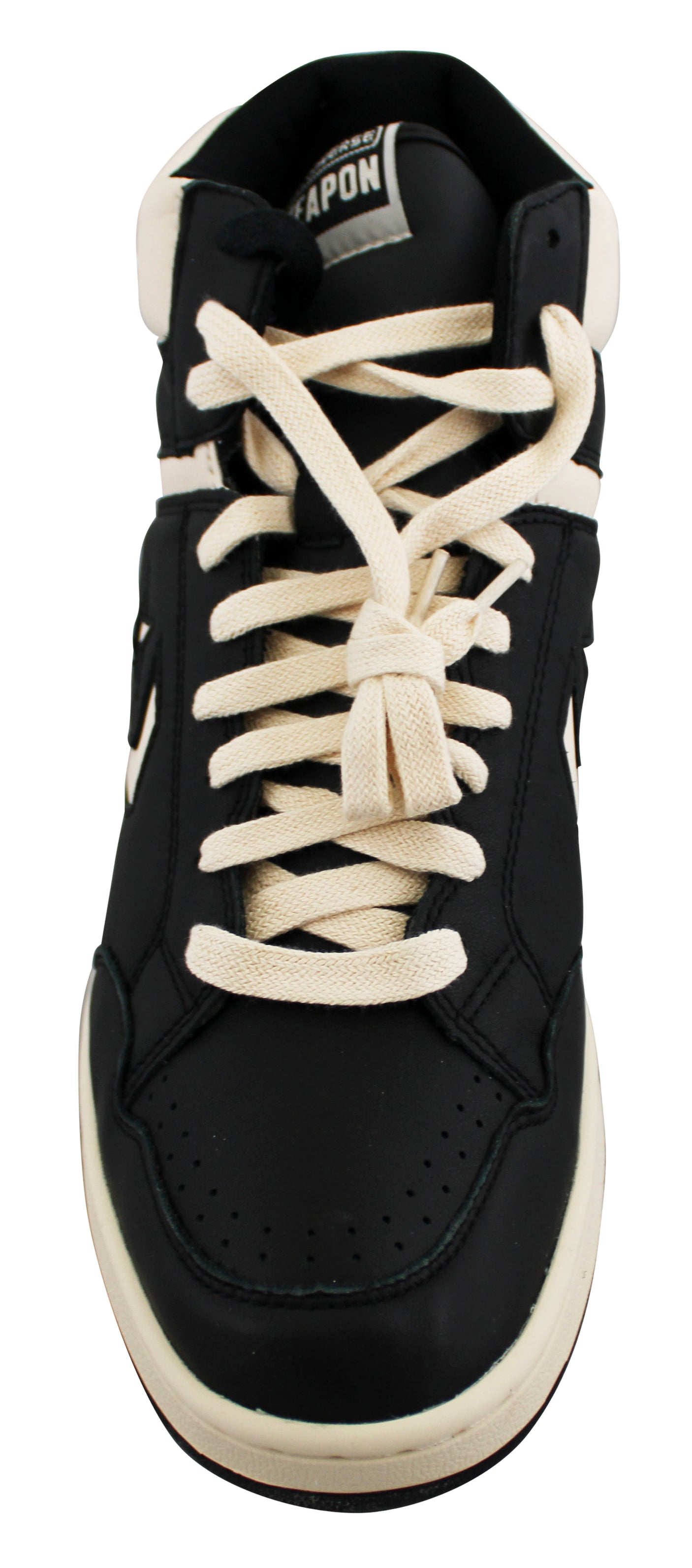 Celtics Larry Bird Signed Right Black & White Converse Weapon Shoe BAS Witnessed