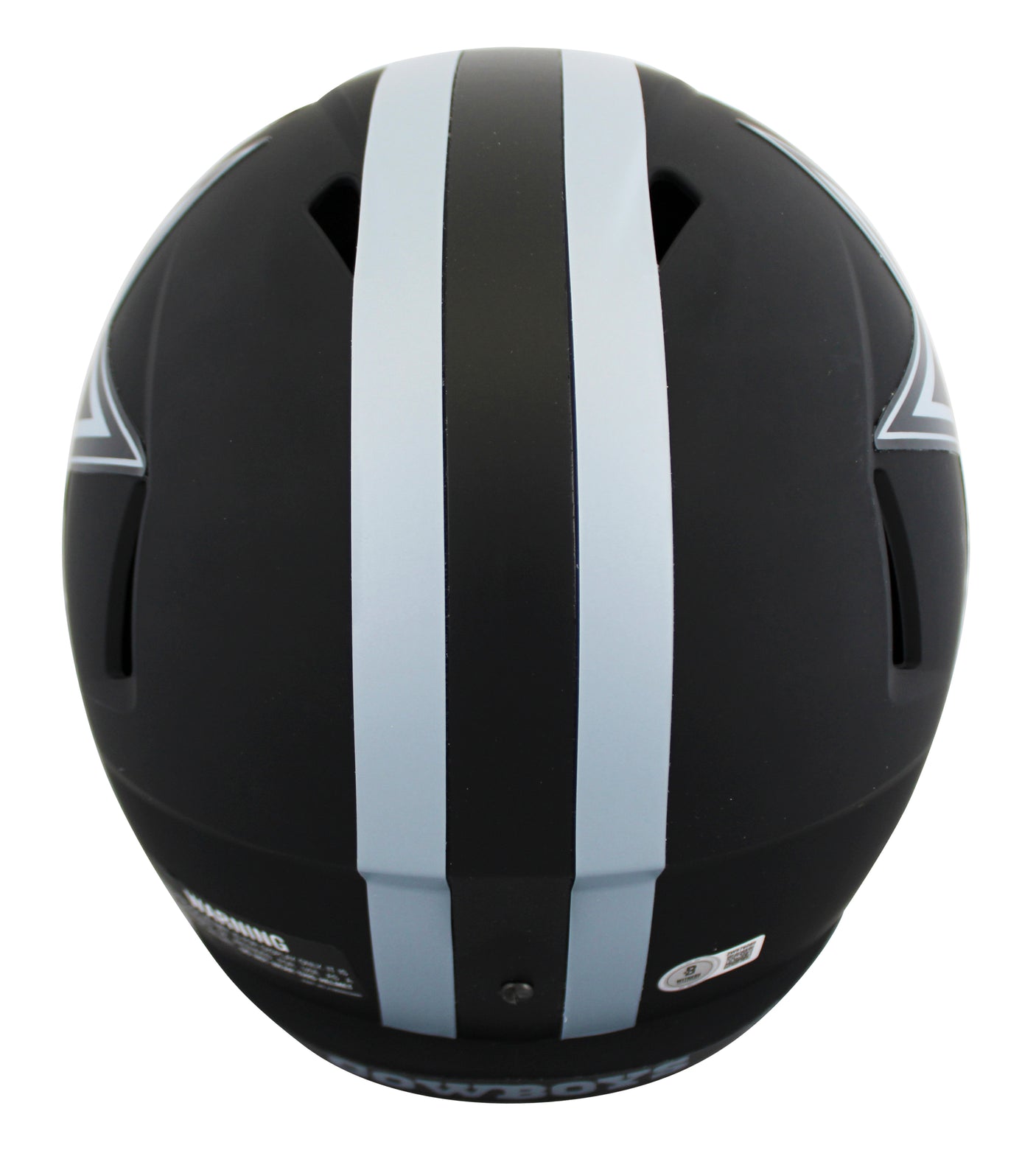 Cowboys Jimmy Johnson "HBTC" Signed Eclipse F/S Speed Rep Helmet W/ Case BAS Wit