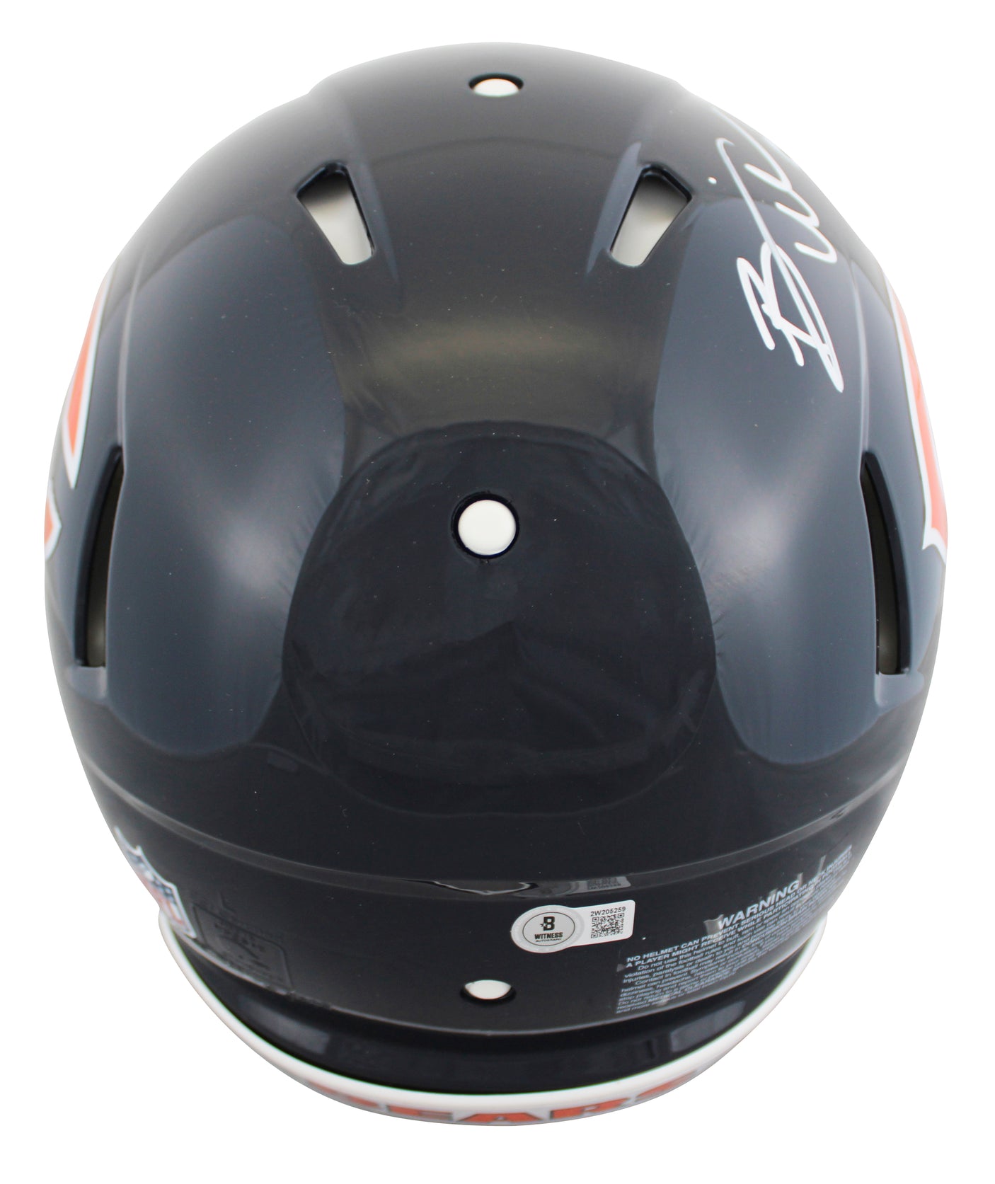 Bears Brian Urlacher "HOF 18" Signed Full Size Speed Proline Helmet BAS Witness