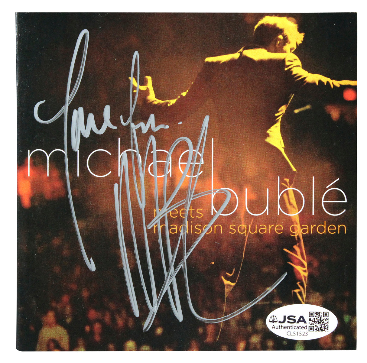 Michael Buble Signed Michael Buble Meets Madison Square Garden CD Booklet JSA