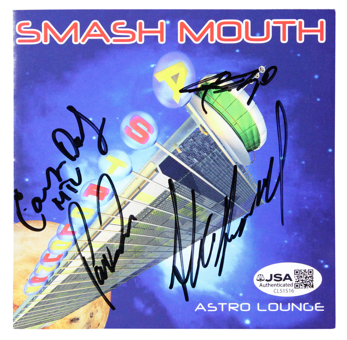Smash Mouth (4) Harwell, De Lisle, Camp & Daly Signed CD Booklet JSA #CL51516