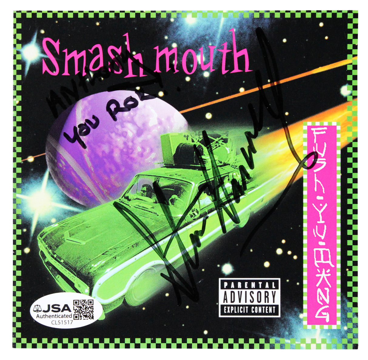 Steve Harwell Smash Mouth Signed Fush Yu Mang CD Booklet w/ Disc JSA #CL51517