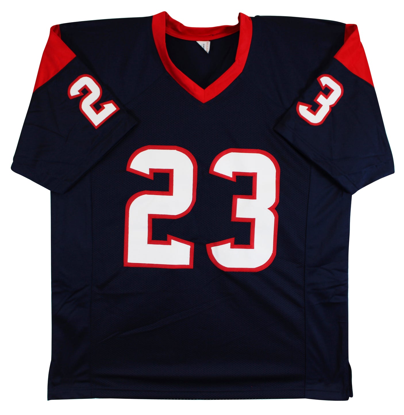 Arian Foster Authentic Signed Navy Pro Style Jersey Autographed BAS Witnessed