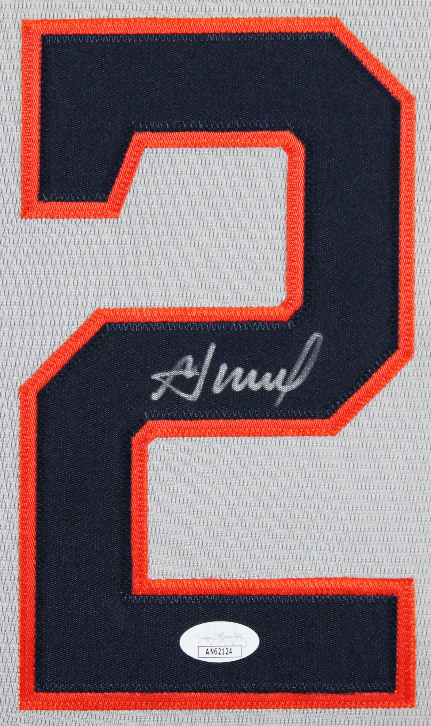 Astros Jose Altuve Authentic Signed Grey Nike Framed Jersey Autographed JSA