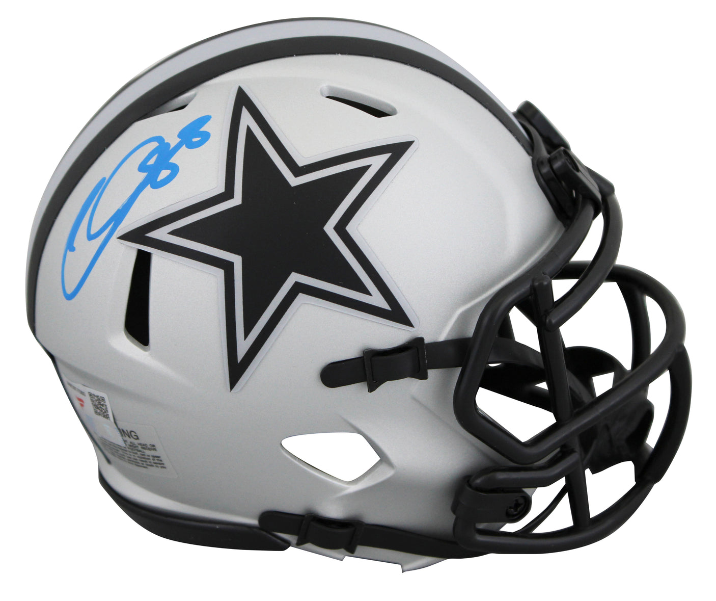 Cowboys CeeDee Lamb Authentic Signed Rave Speed Mini Helmet W/ Case Fanatics