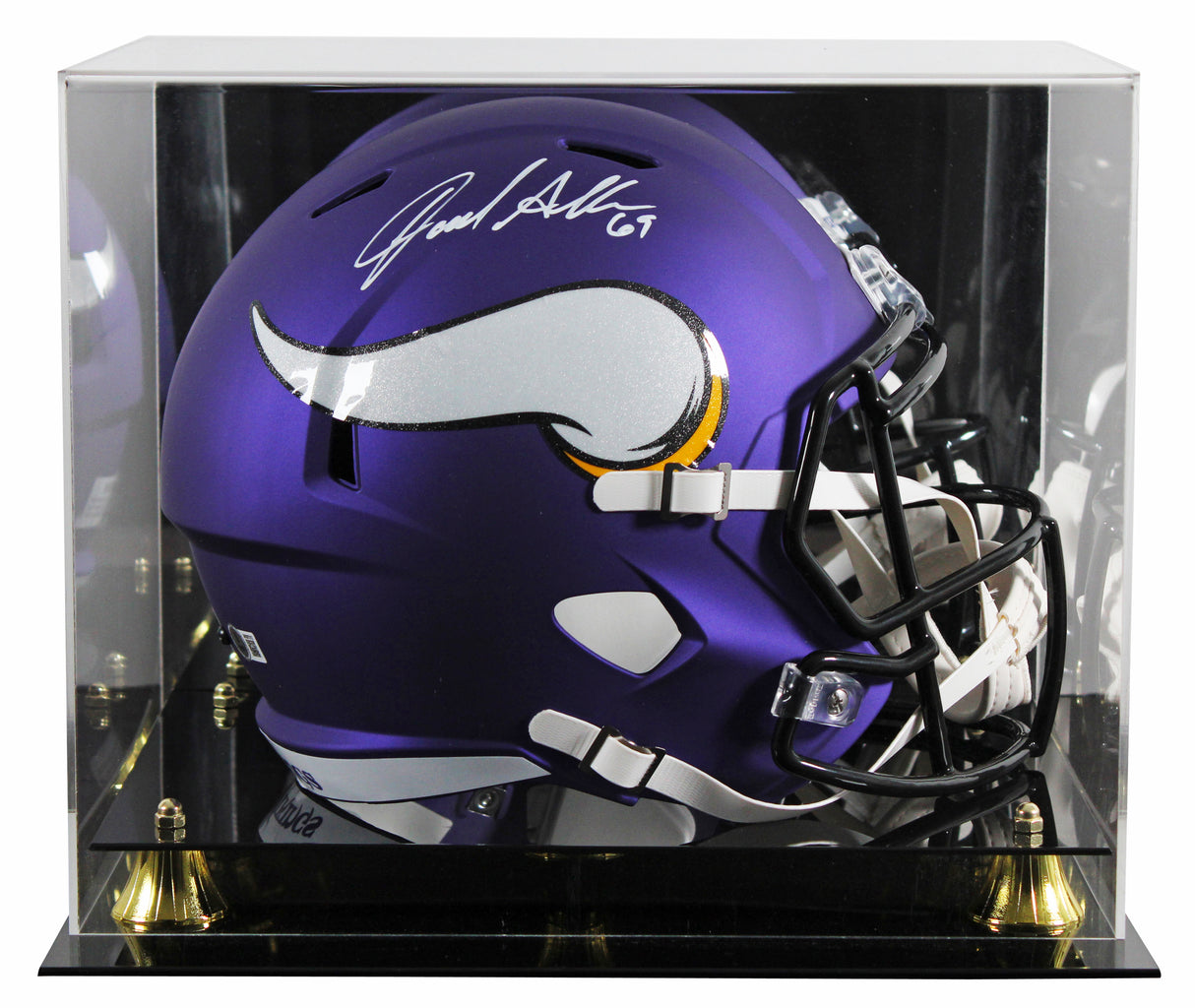 Vikings Jared Allen Signed Full Size Speed Rep Helmet W/ Case BAS Witnessed