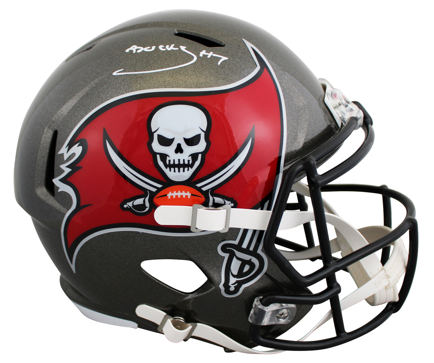 Buccaneers Bucky Irving Signed Full Size Speed Rep Helmet BAS Witnessed
