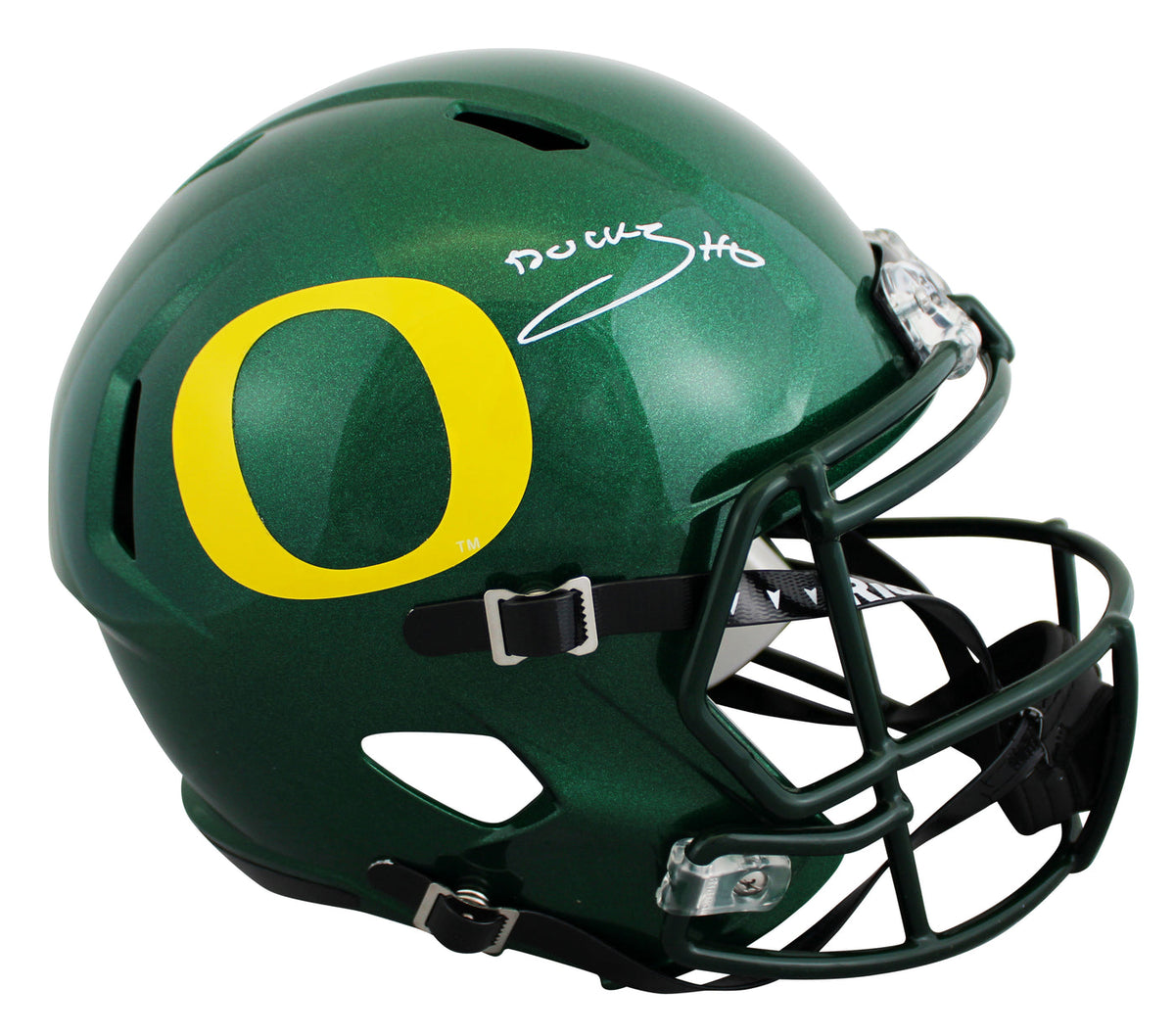 Bucky Irving Autographed Oregon Ducks Speed Full Size Helmet Beckett Witnessed
