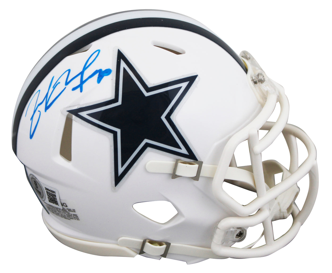 Cowboys Zack Martin Authentic Signed 2022 On Field Speed Mini Helmet BAS Witness