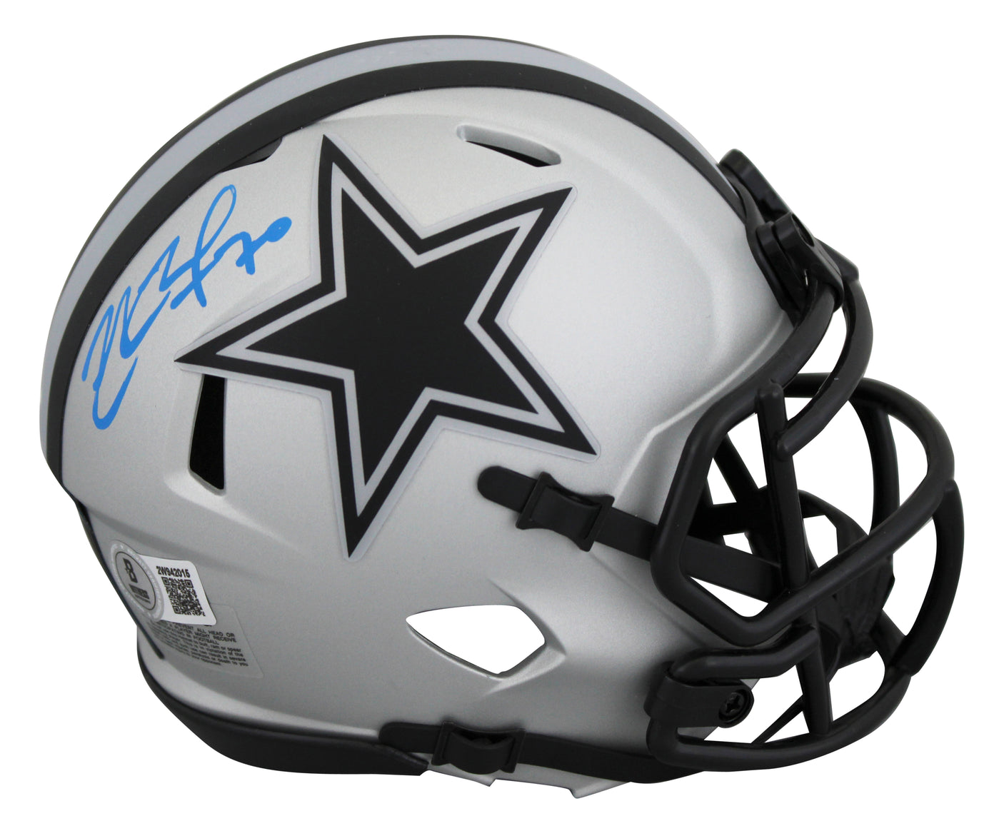Cowboys Zack Martin Authentic Signed Rave Speed Mini Helmet BAS Witnessed