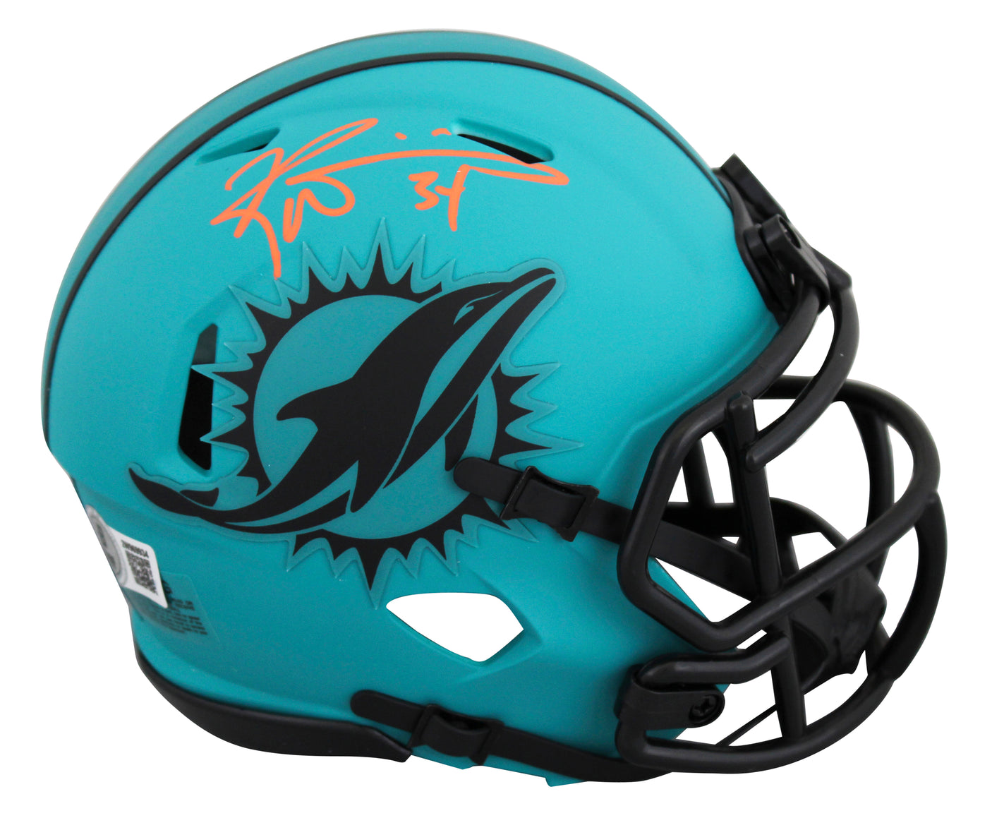 Dolphins Ricky Williams Authentic Signed Rave Speed Mini Helmet BAS Witnessed