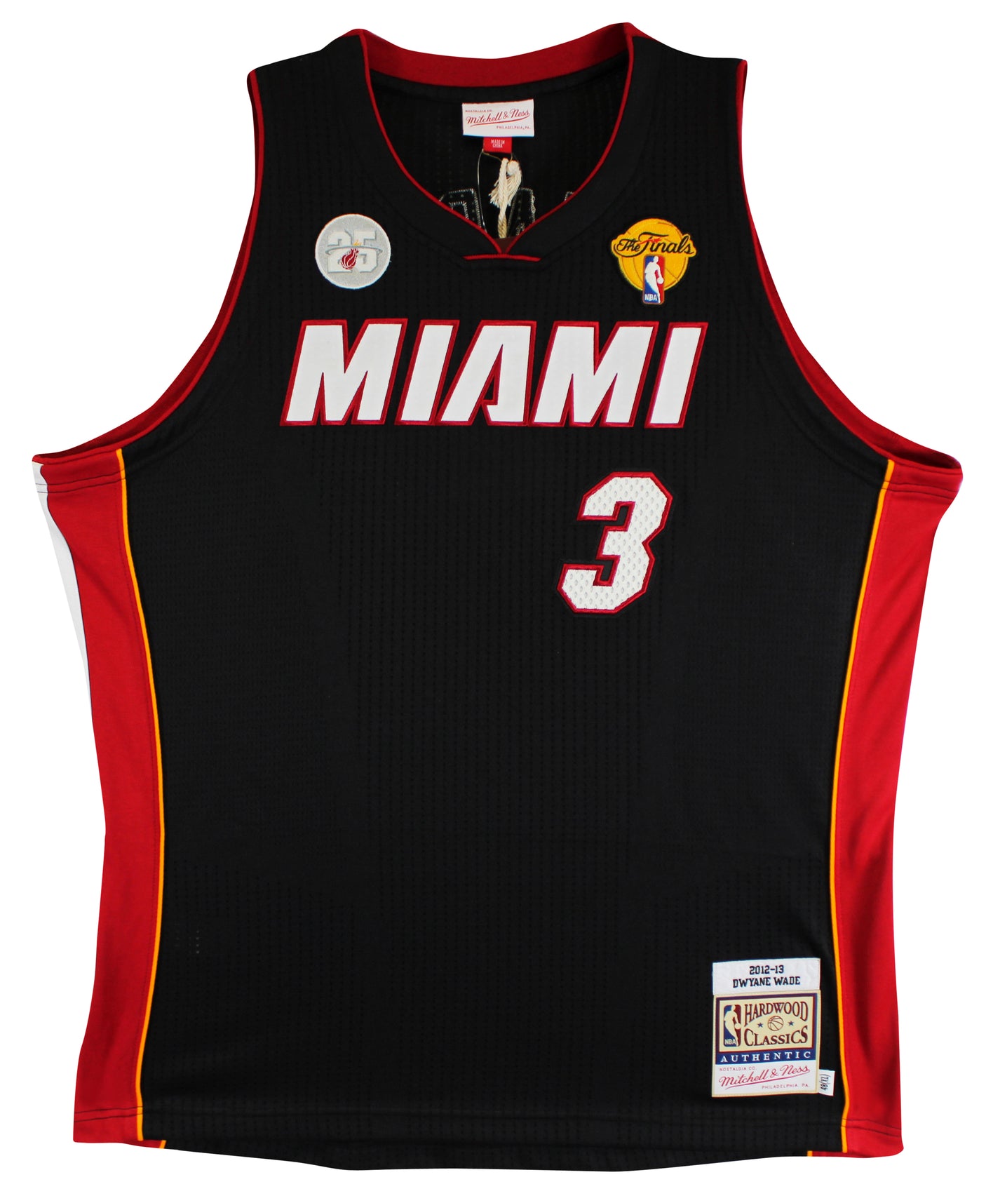 Heat Dwyane Wade Signed 2012-13 Black Mitchell & Ness Authentic Jersey Fanatics