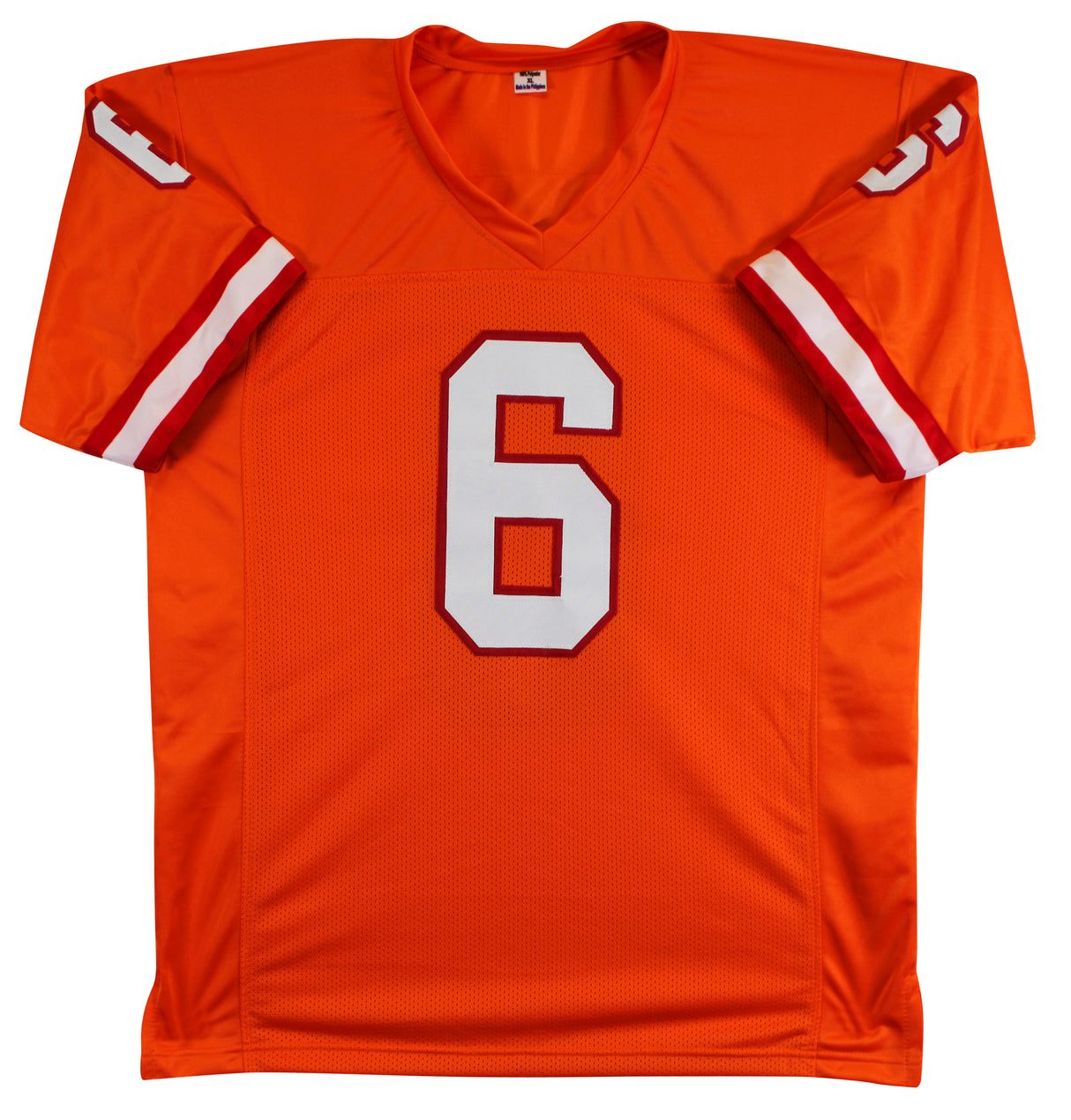 Baker Mayfield Authentic Signed Orange Throwback Pro Style Jersey BAS Witnessed