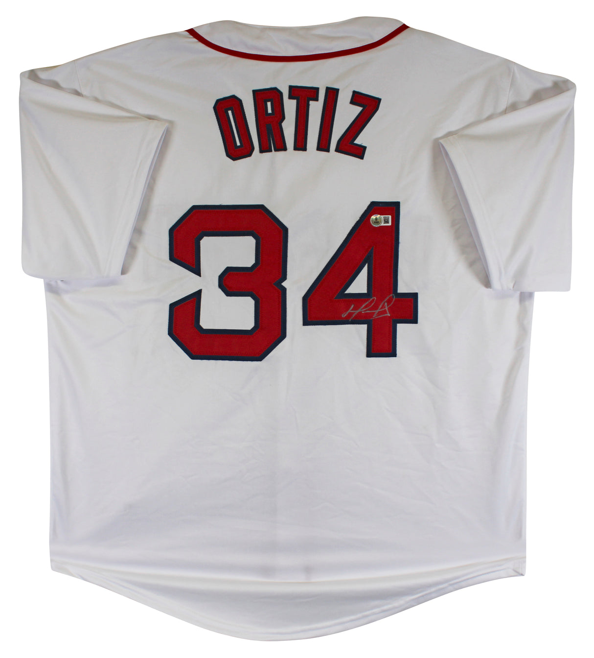 David Ortiz Authentic Signed White Pro Style Jersey Autographed BAS Witnessed