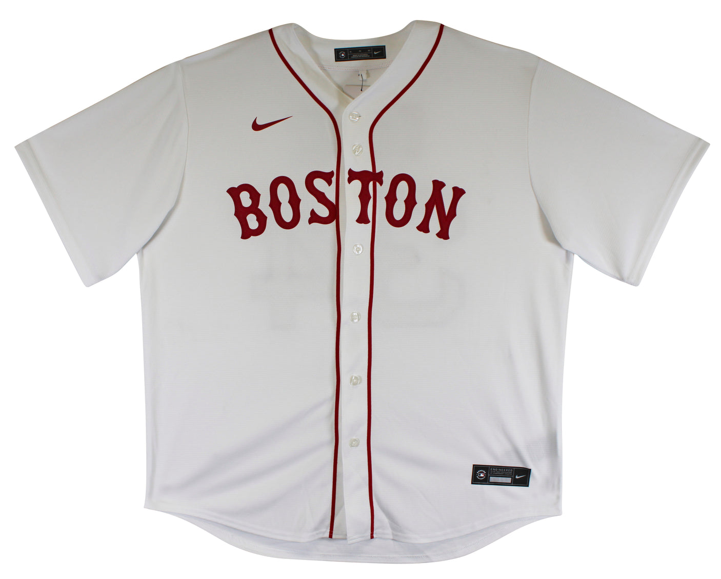 Red Sox David Ortiz Authentic Signed White Nike Jersey Autographed BAS Witnessed