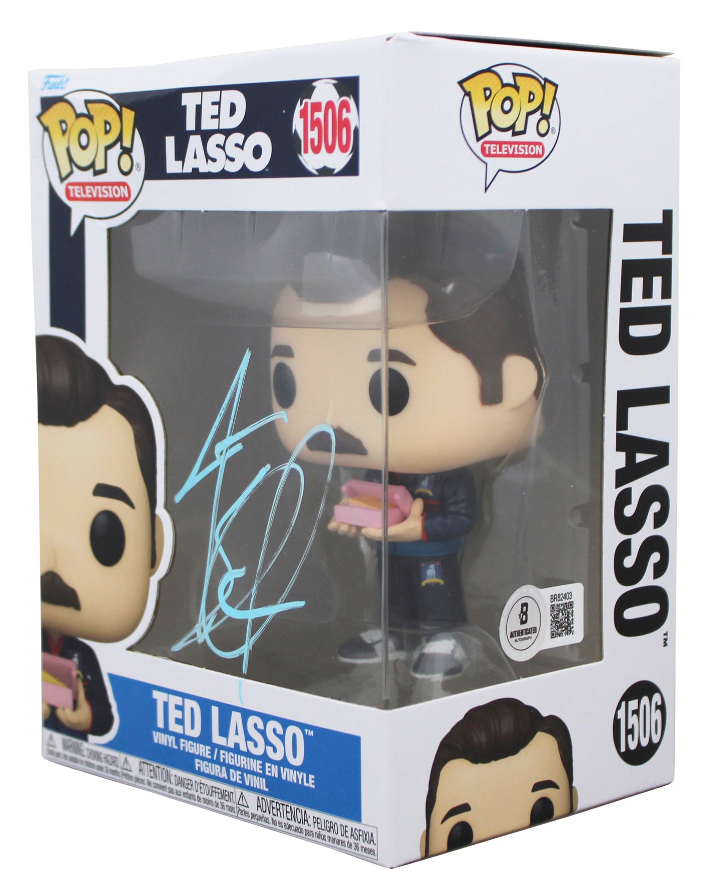 Jason Sudeikis Signed Ted Lasso #1506 Funko Pop Vinyl Figure BAS #BR82403