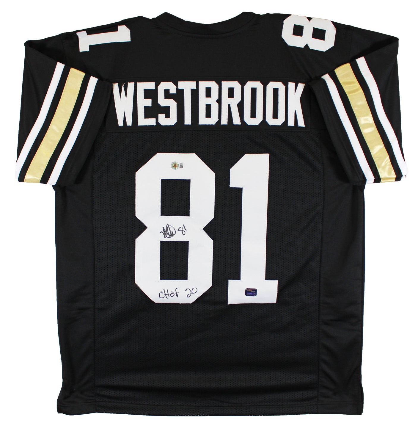 Colorado Michael Westbrook "CHOF 20" Signed Black Pro Style Jersey BAS Witnessed